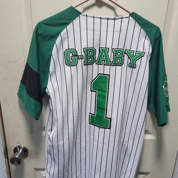 G-Baby Hardball Jersey Mens White Headgear Classics Kekambas 2001 Authentic SIZE - Picture 6 of 6